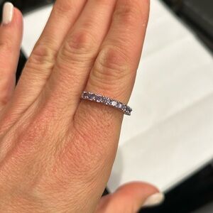 Touchstone crystal purple ring